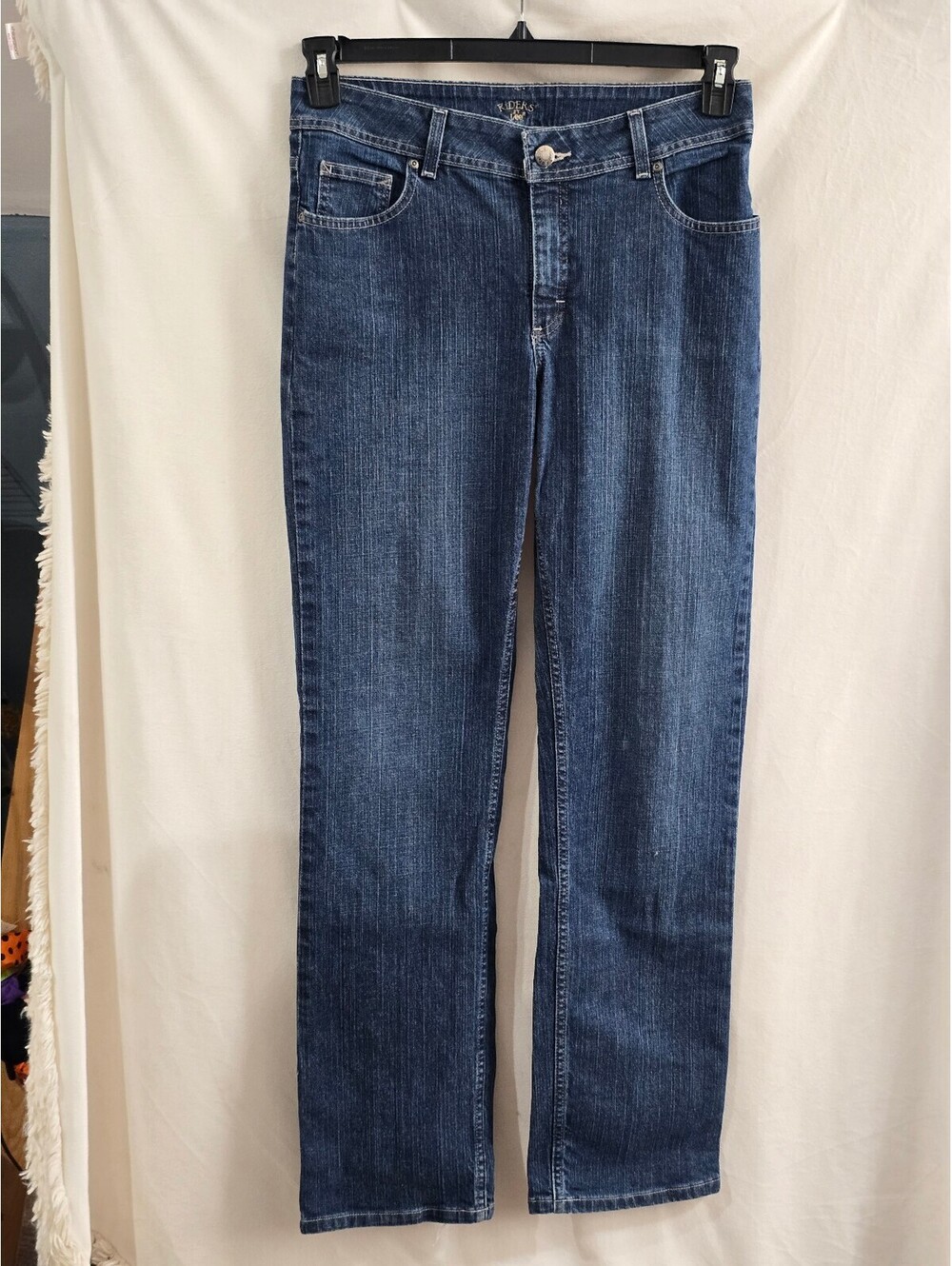 Lee Riders Women's Blue Denim Jeans Size 12 LONG